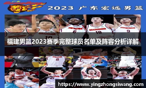 福建男篮2023赛季完整球员名单及阵容分析详解
